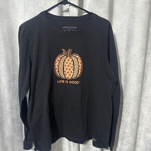 Life is Good Pumpkin long sleeve t-shirt